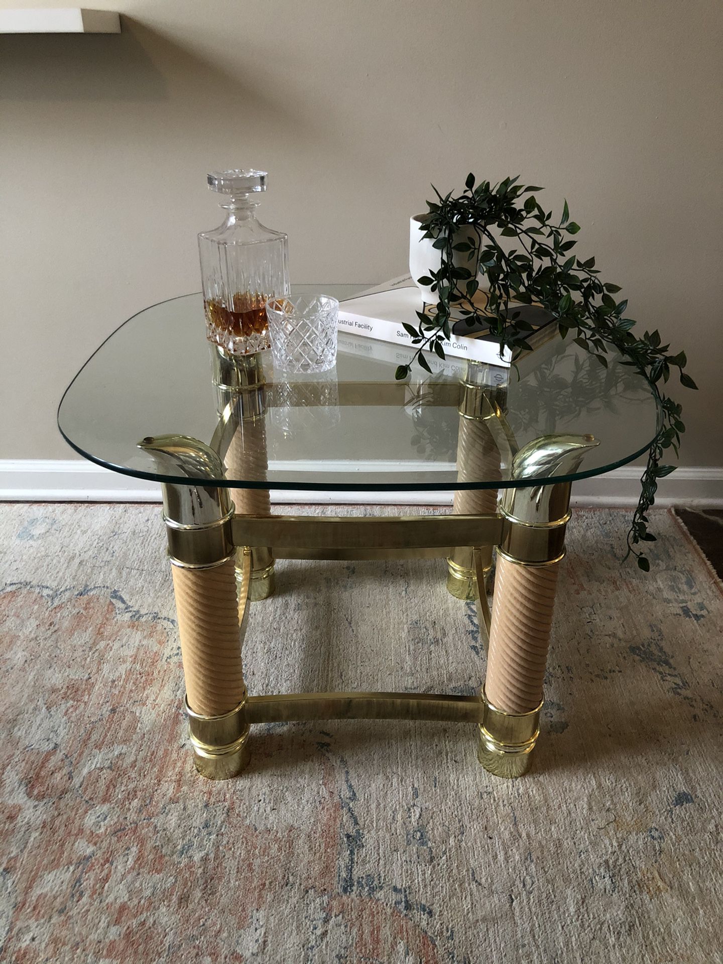 Vintage Side Table in the Style of Tommaso Barbi