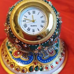 Decorative Jeweled Clock 