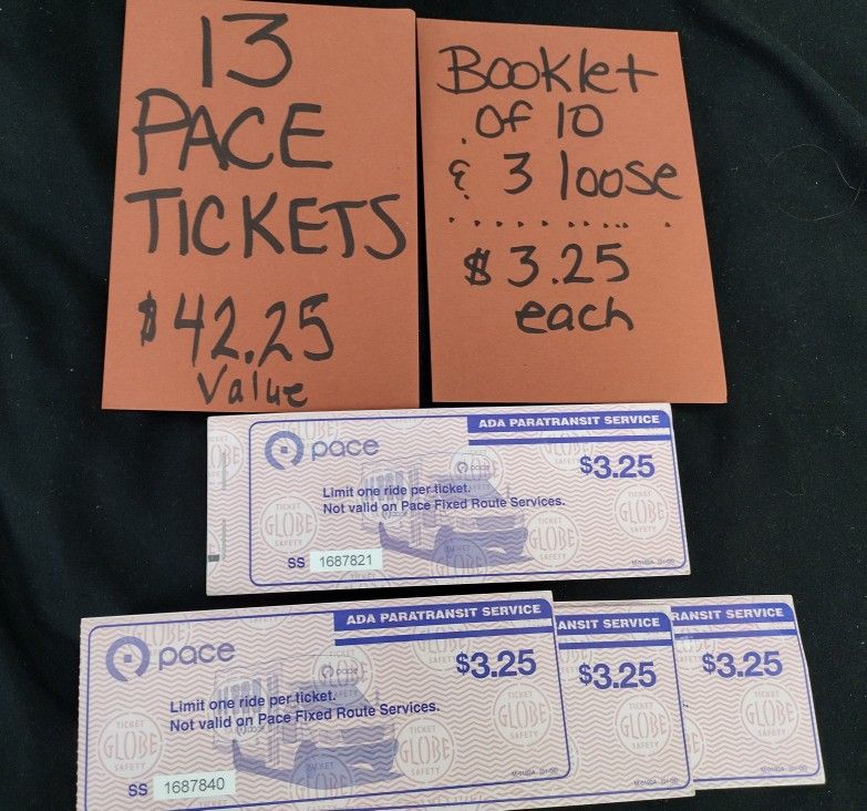 Pace ADA Paratransit Bus Tickets