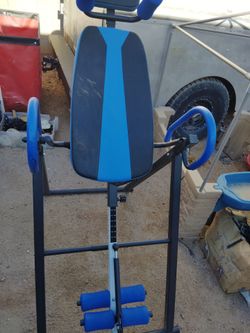 Inversion Table Blue and Black