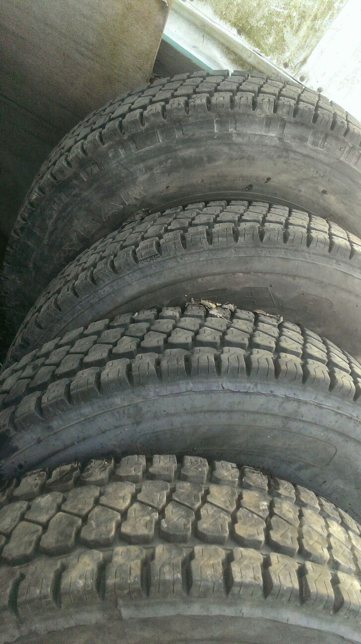 Goodyear 8R 19.5 RV truck tires (set of four) fit 19.5" rims for Sale