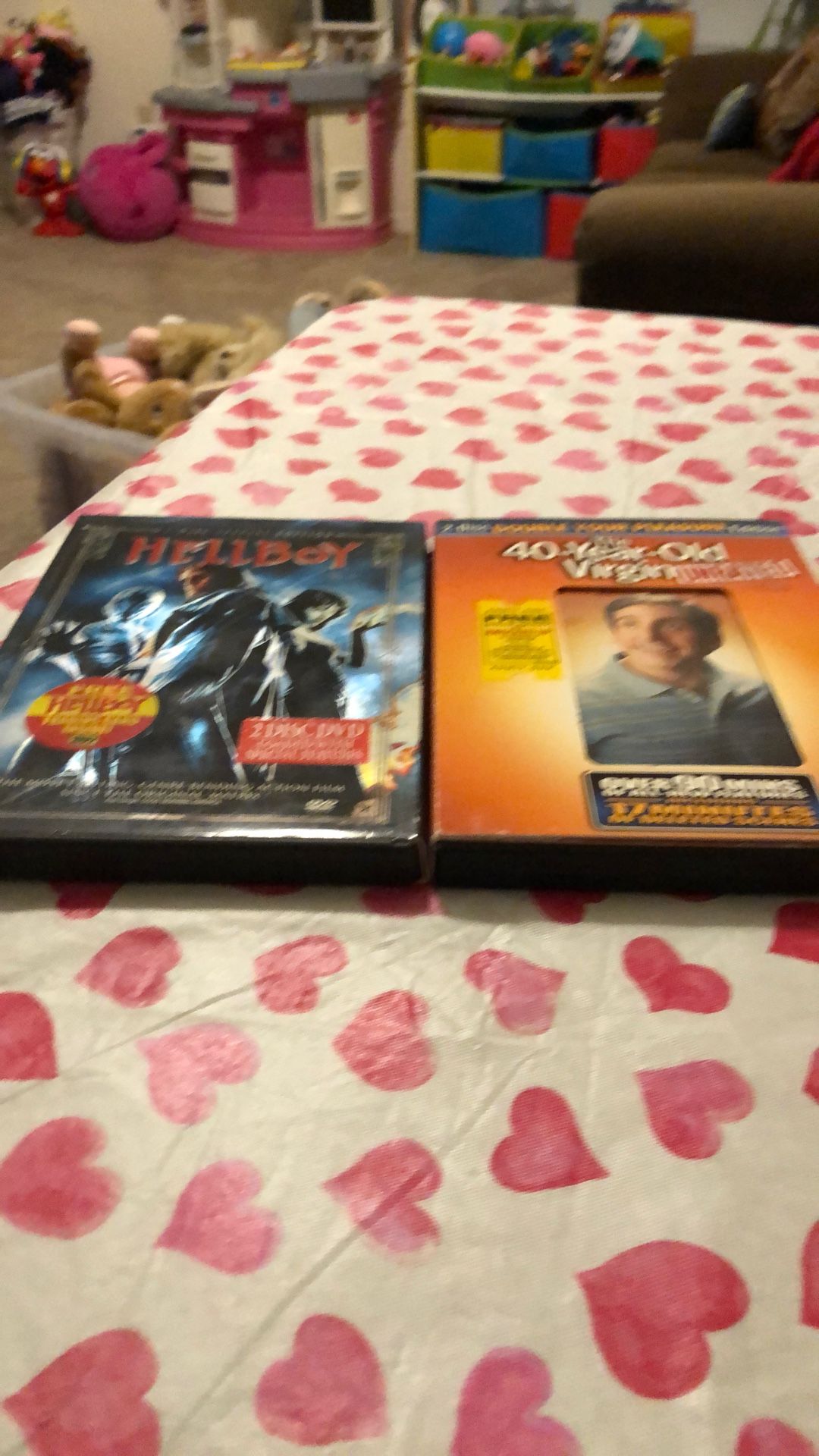 2 Sets of Double Features of HELLBOY & 4O - Year Old Virgin Unrated $2. Ea. Or $3. For Both