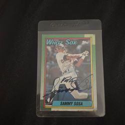 Sammy Sosa Signed Baseball Card 