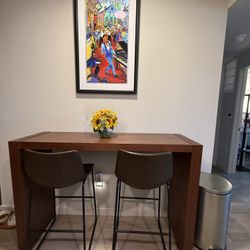 Counter Height Dining Table + Barstools