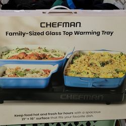 Chefman Family-Sized Glass Top Warming Tray I can deliver 