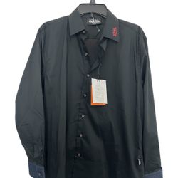 Men’s Black Von Dutch Long Sleeves Shirt Size Medium