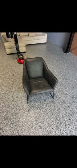 Moes  Leather Club Chair