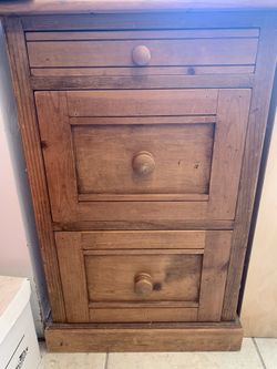 Oak filing cabinet
