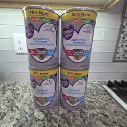 4 Large -- Parent’s Choice Premium Infant Nutrition Powder Non-GMO, with Iron & DHA 36 oz canister