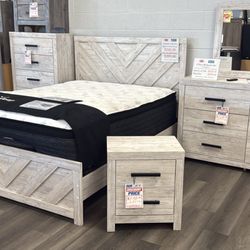 4 Piece Queen Size Or Full Size Bedroom Set Brand New In Boxes Only $629.00