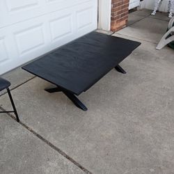 Black Indoor/Outdoor Coffee Table