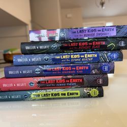 Last Kids on Earth hardcover books 1-5 and 9
