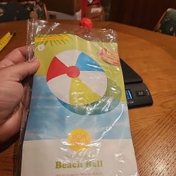 Inflatable Beach Ball 14 Inch Diameter Sun Squad