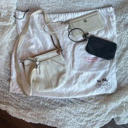 Authentic Coach Purse And Wristlets