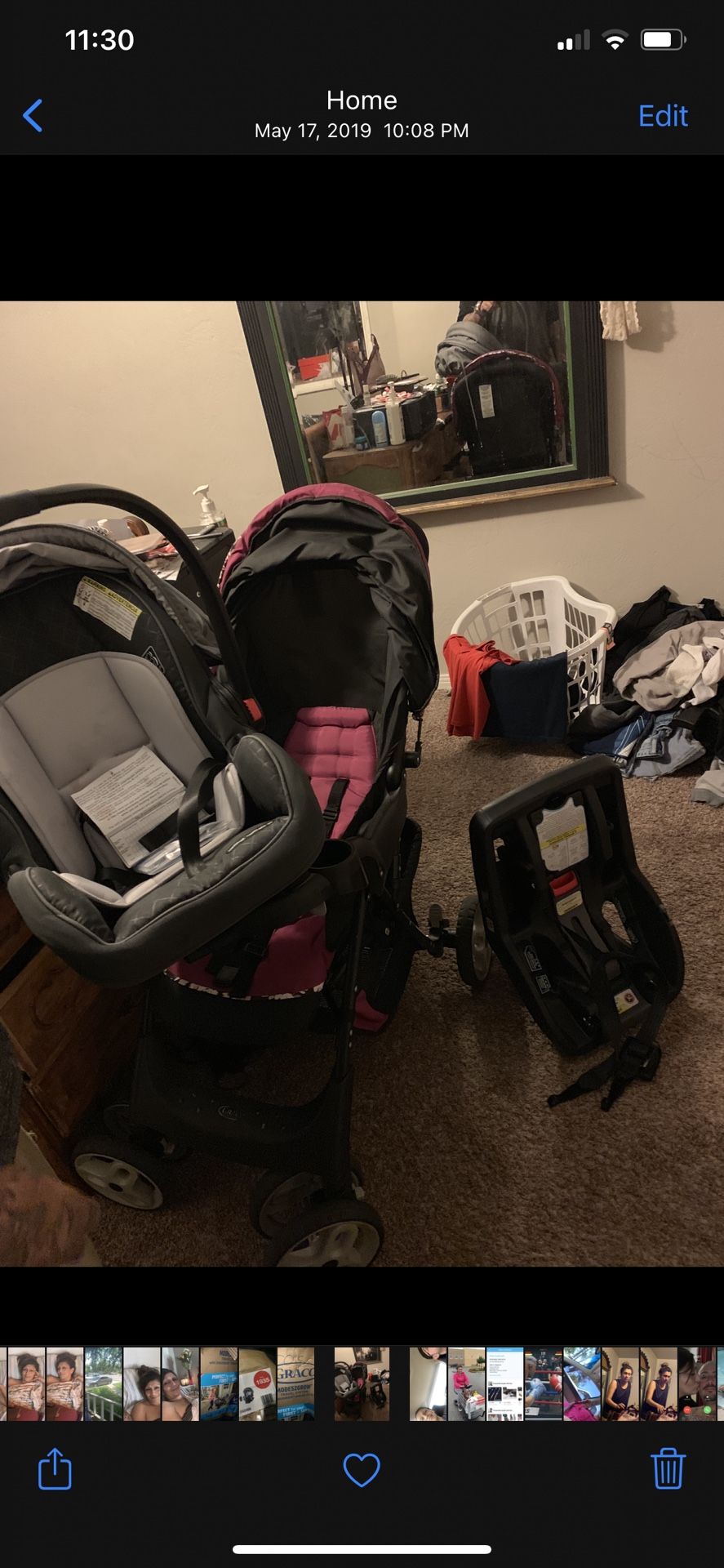 Stroller car seat combination