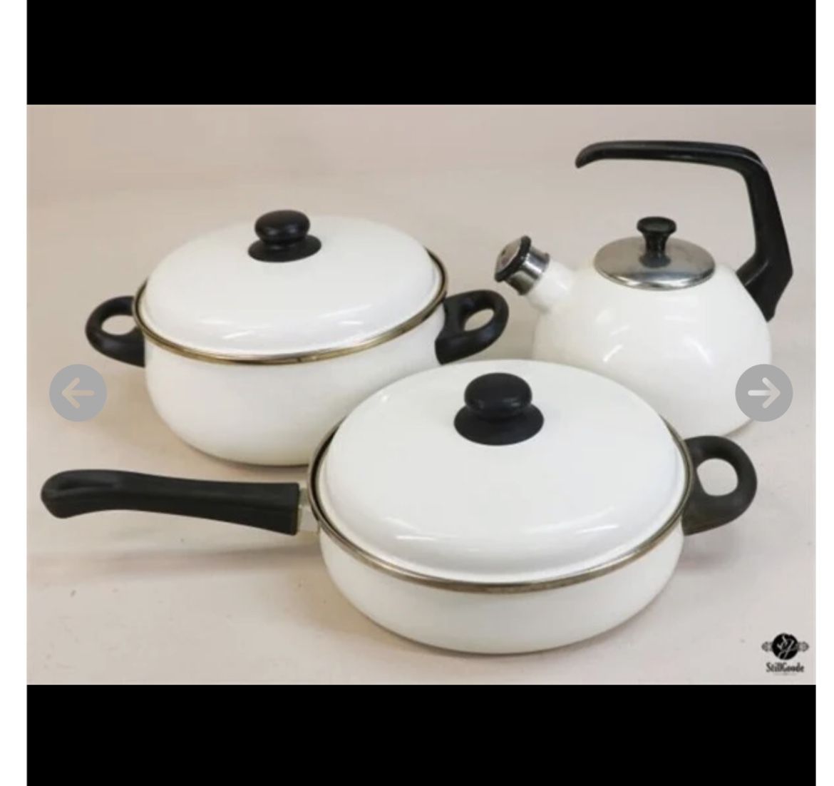 Encore White Cooking Pots