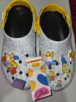 Mens Crocs Classic Clog 'The Simpsons Intro Sequence' size Mens 9 womens 11