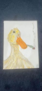 Original Artwork* “Daffy” 5x7 painting