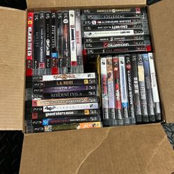 Sony PS3 Game Bundle Lot of 39 Games - Some with Manuals