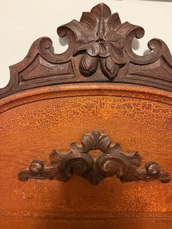 Antique Victorian Eastlake Carved Wood Bed – Headboard & Footboard Project