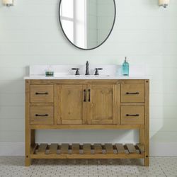 48” Bathroom Vanity with Sink & Stone Top – Radstock – $2,199 Retail – Delivery Available