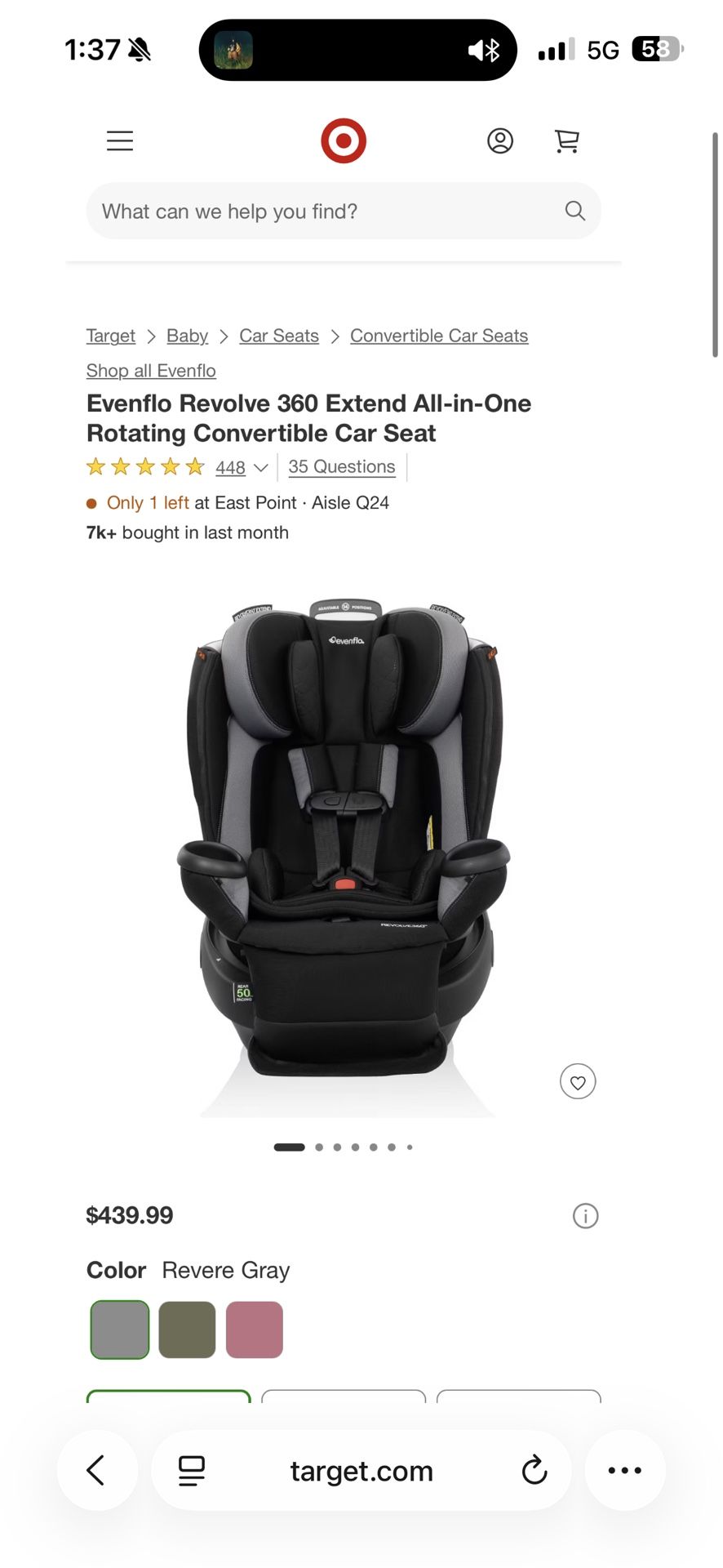 Brand New Car Seat