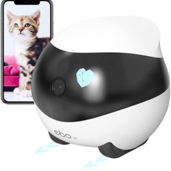Home Security Pet Camera, Wireless Pet Camera with Self-Charging, Night Vision, Camera for Pet Elderly Baby, 16GB SD Storage APP Remote Control