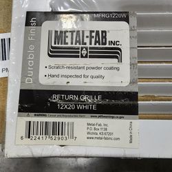 12x20 White Return Grill