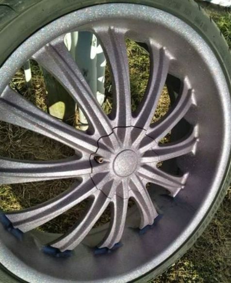 22" Inch Rims And Tires Paint Purple