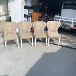 Cisco Gatsby Winged Back Dining Chairs (4)