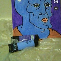 Squidward painting 