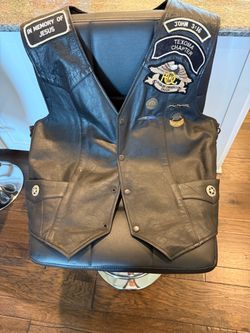 Leather vest