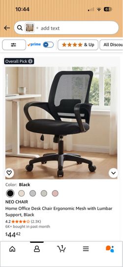 NEO CHAIR Ergonomic Mesh Office Chair Black