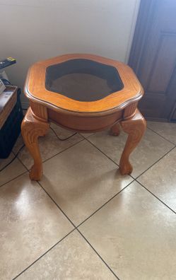 Wood End Table