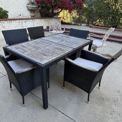 Backyard Table And chairs 