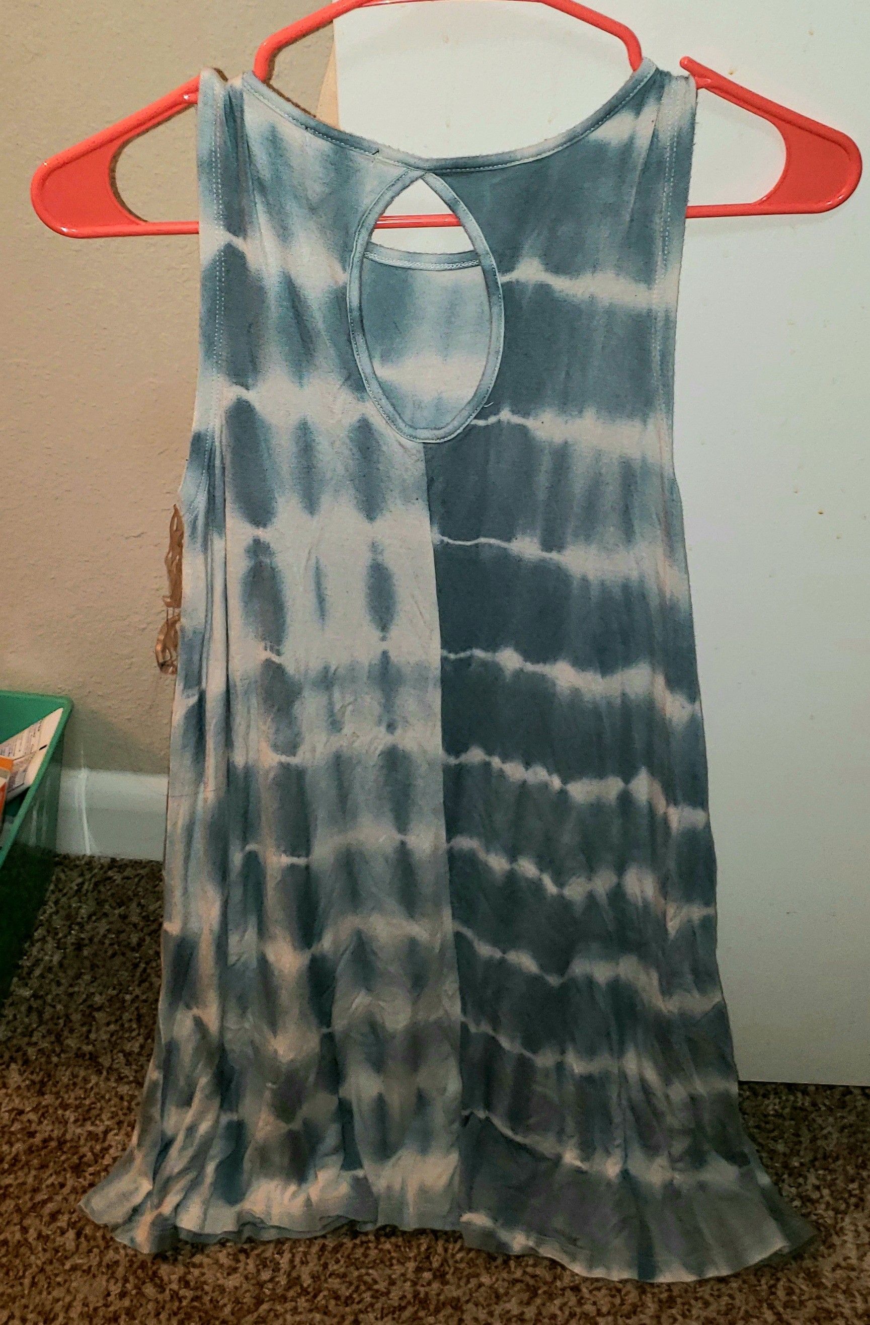 Tie dye tank dress