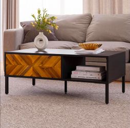 Solid Acacia Wood Coffee Table