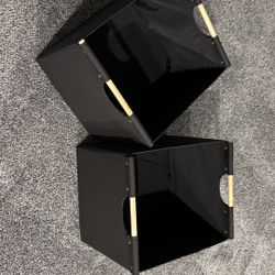 Organizer Storage Bookshelf, 3 Cube With Two Pullout Drawers