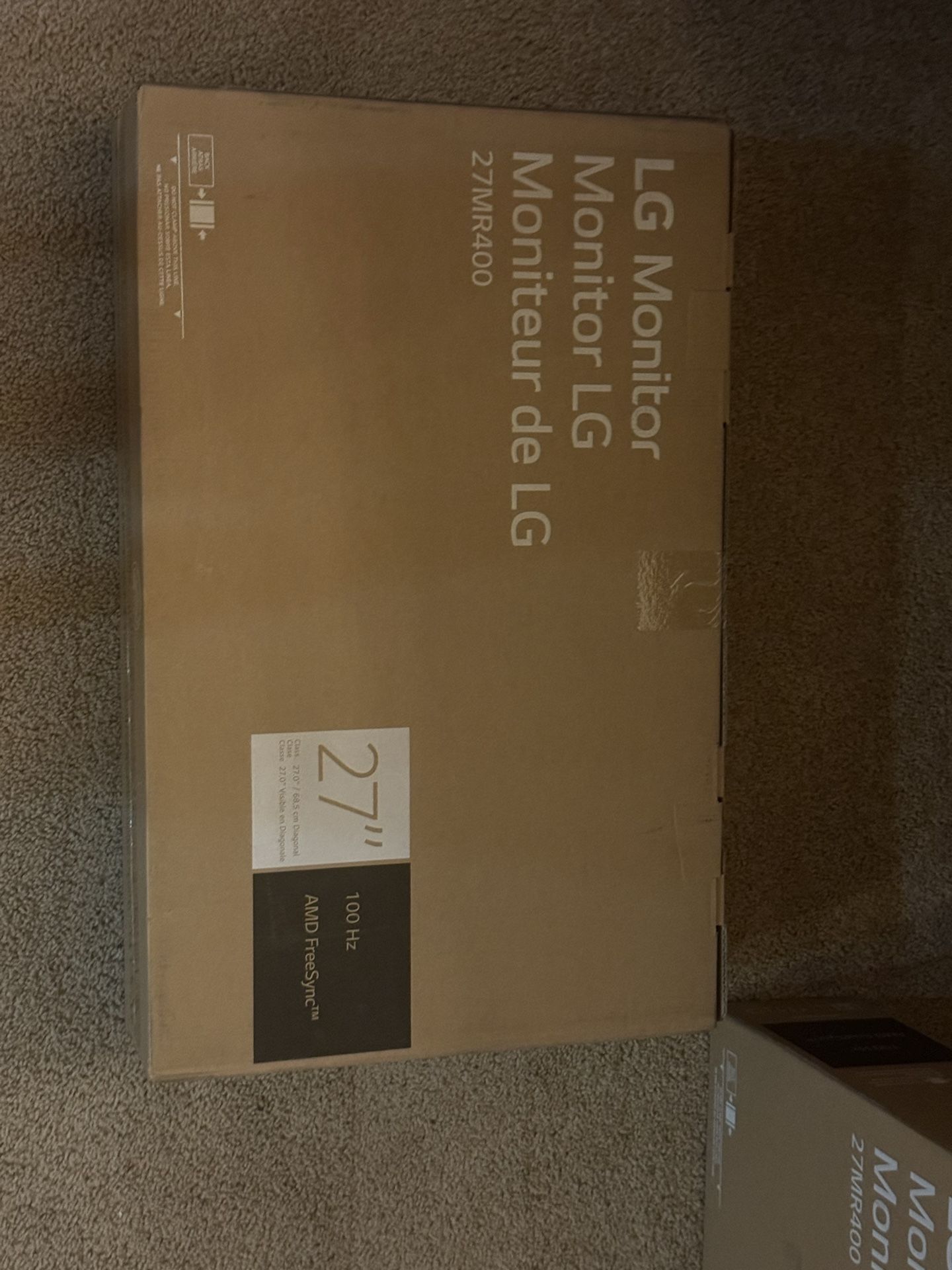 LG - 27" IPS 3-Side Borderless FHD 100Hz AMD 100Hz FreeSync Monitor (HDMI) - Black