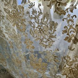 Curtains  set includes: 5 curtains for 3 windows  Decorations to hanger curtains  Used, but good condition  Price for whole set Moving sale