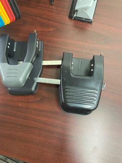 Black metal two hole punchers