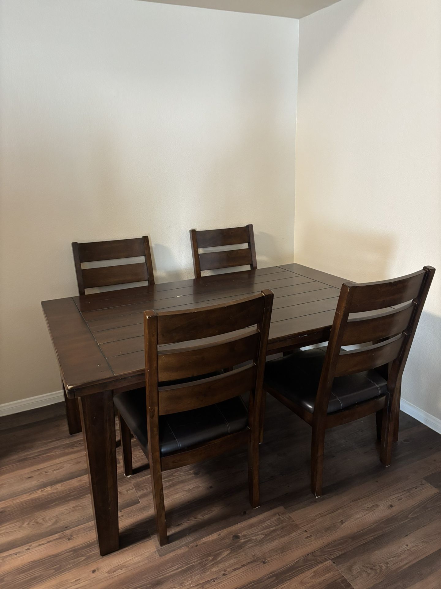 Wooden dining table
