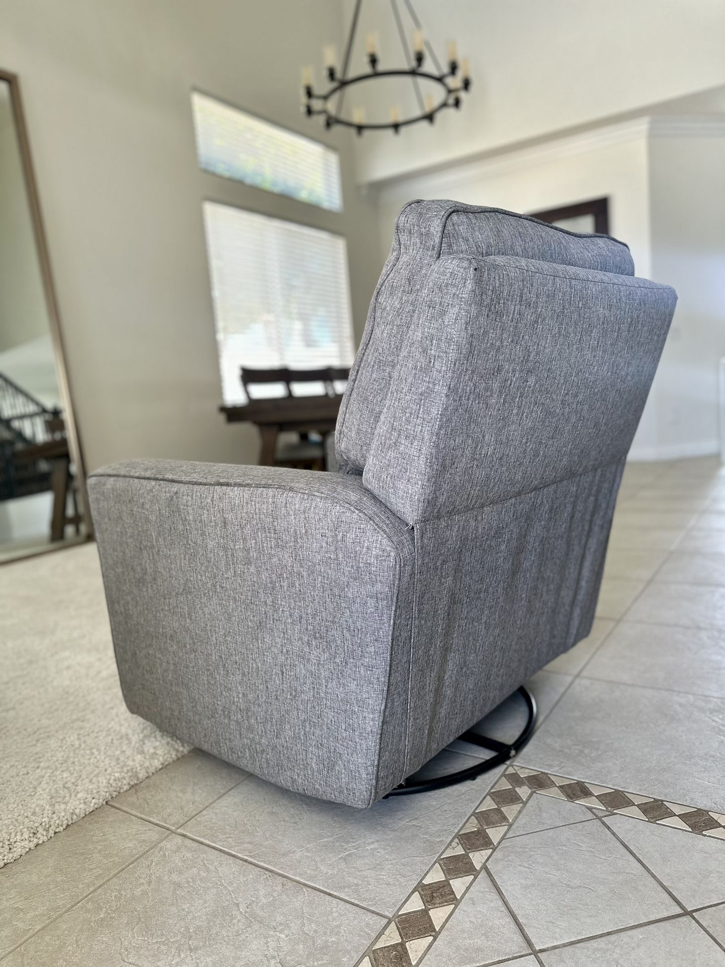 True Innovations Paxley Fabric Swivel Glider Recliner. Seen on https