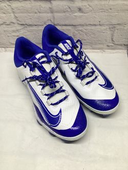 Nike Alpha Huarache Elite 4 Low MCS Baseball Cleats Mens Size 11.5 White Blue