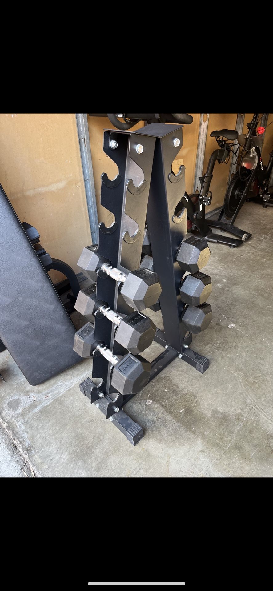 Dumbbell Weights with Stand