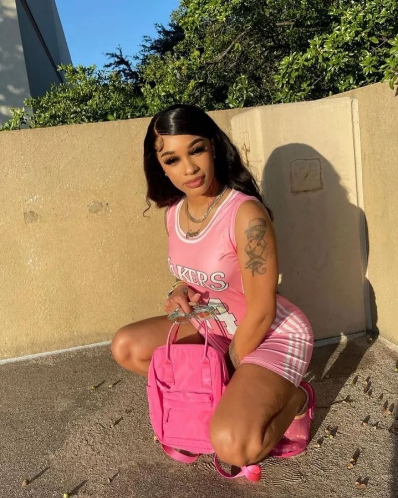 #24 Pink Basketball Jersey Dress