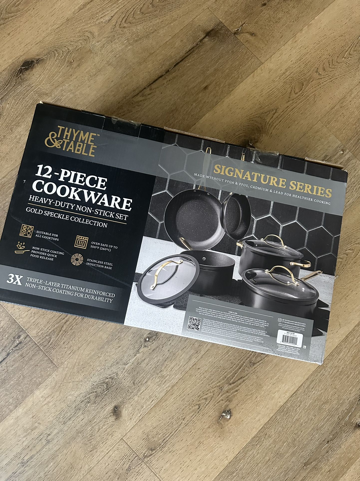 12 Piece Thyme & Table Cookware Set