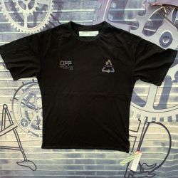 WHITE Reflective Crowe Heart Large flower Short sleeve T-shirt Black size S M L XL  