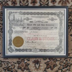 Vintage Stock Certificate