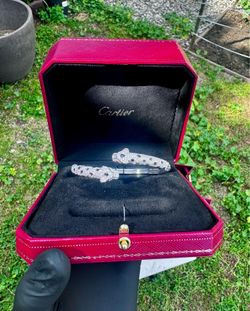 Cartier Silver Panther Brac*elet